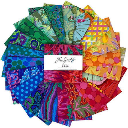 Kaffe Fassett Collective Classics & Stash Rainbow 5" Charm Pack