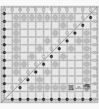 Creative Grids Quilt Ruler 12in x 12in Square – CGR12