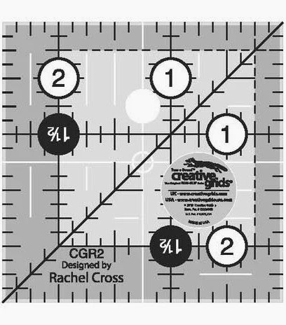 Creative Grids Quilt Ruler 2-1/2in x 2-1/2in Square – CGR2