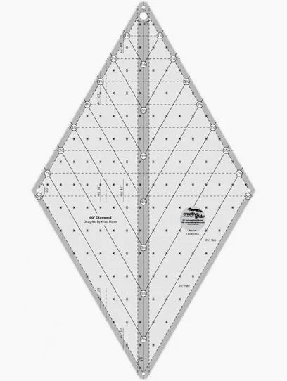 Creative Grids 60 Degree Diamond Ruler – CGR60DIA