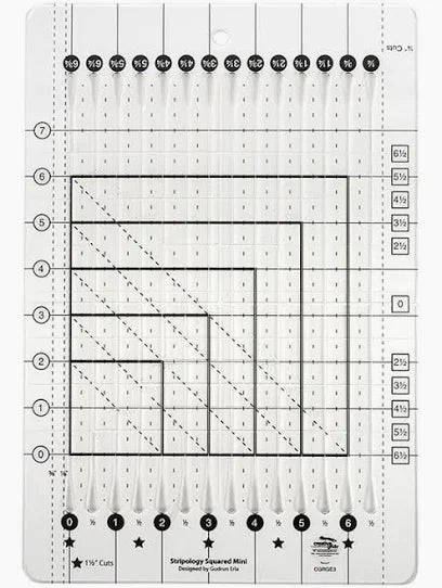 Creative Grids Stripology Mini Slotted Quilting Ruler – CGRGE3