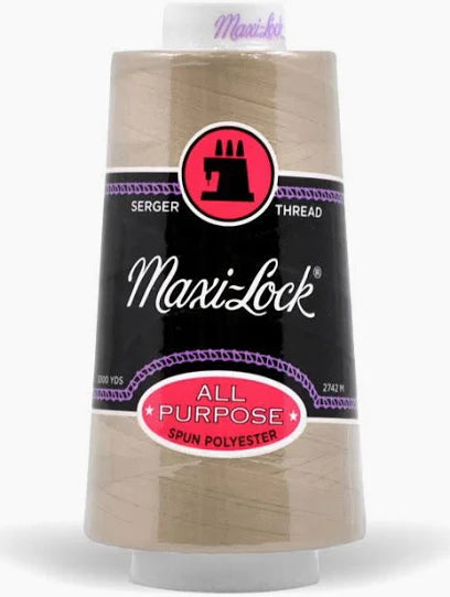 Maxi-Lock Serger Thread 50wt 3000 yds – Beige