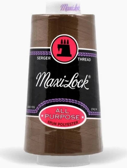 Maxi-Lock Serger Thread 50wt 3000 yds – Brown