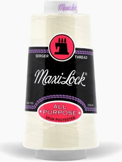 Maxi-Lock Serger Thread 50wt 3000 yds – Eggshell