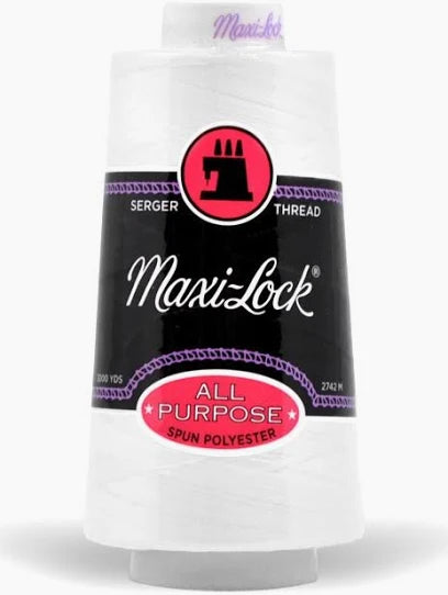 Maxi-Lock Serger Thread 50wt 3000 yds – White