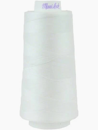 Maxi-Lock Serger Thread 50wt 3000 yds – White