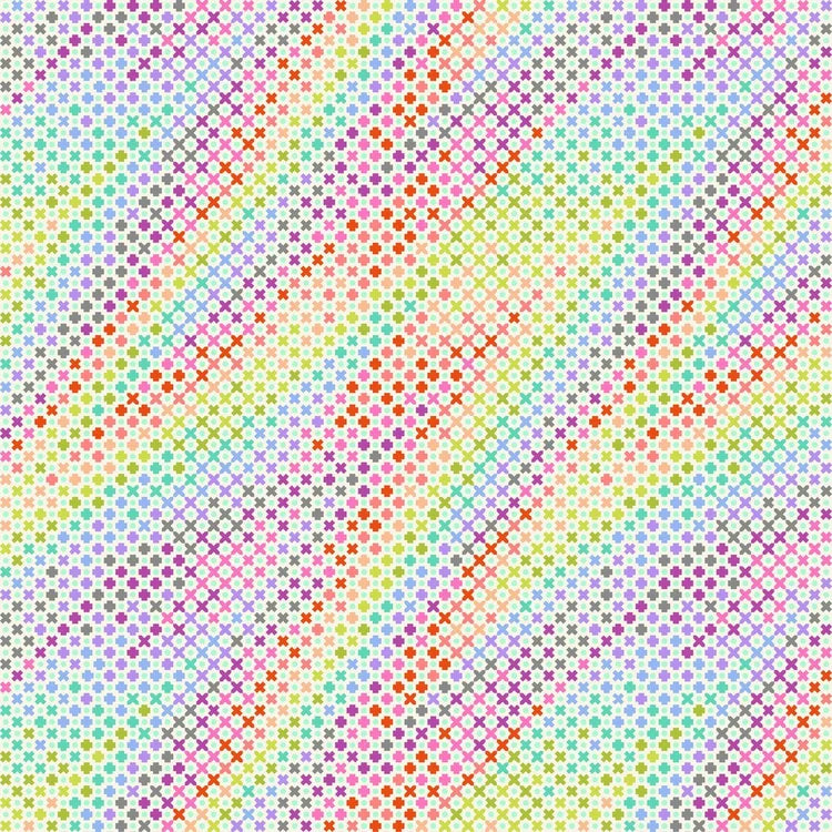 Tula Pink ROAR! Northern Lights - Mint 1/2 yd