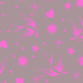 Tula Pink Neon True Colors Fairy Flakes - Mystic 1/2 yd