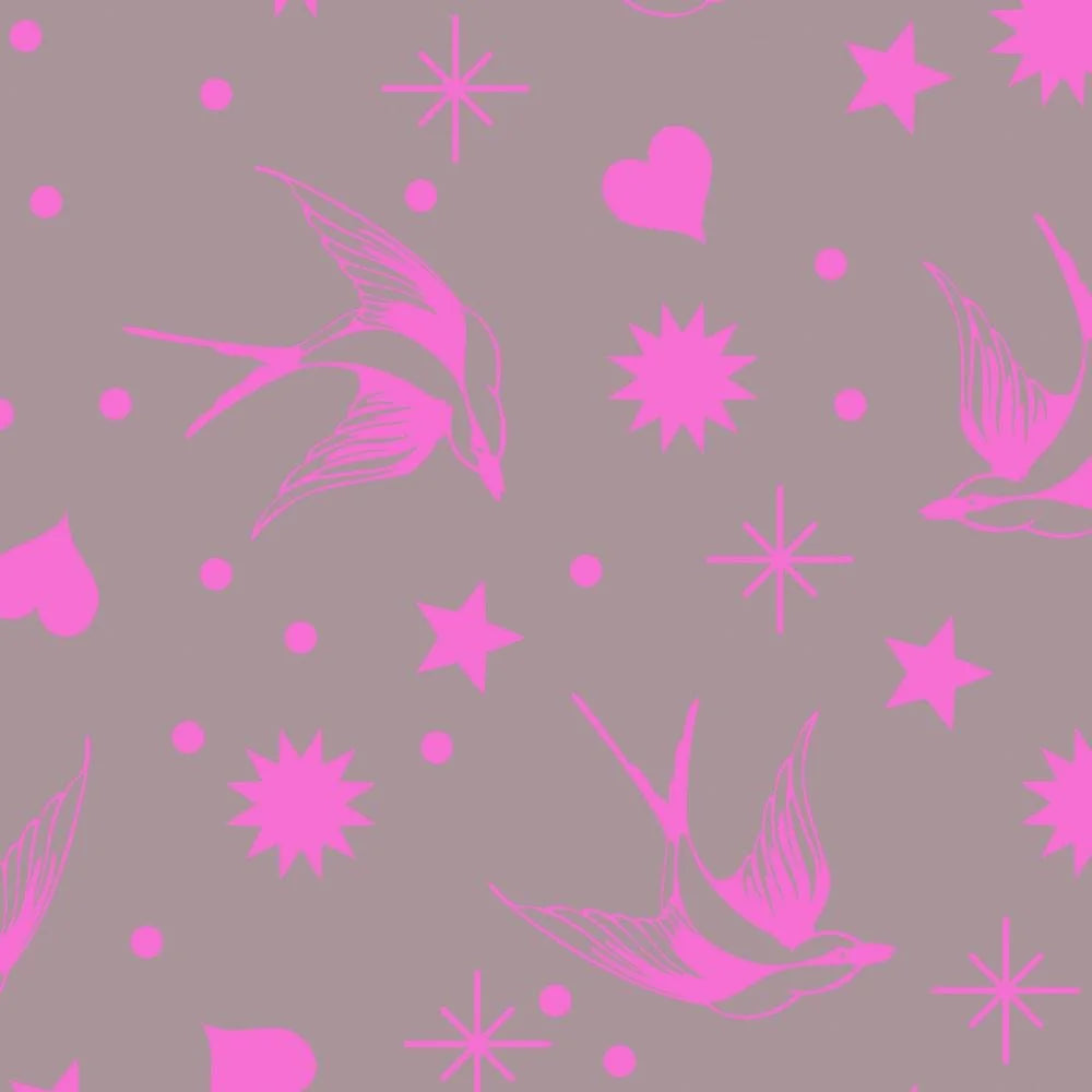 Tula Pink Neon True Colors Fairy Flakes - Mystic 1/2 yd