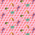 Tula Pink Besties Sitting Pretty - Blossom 1/2 yd