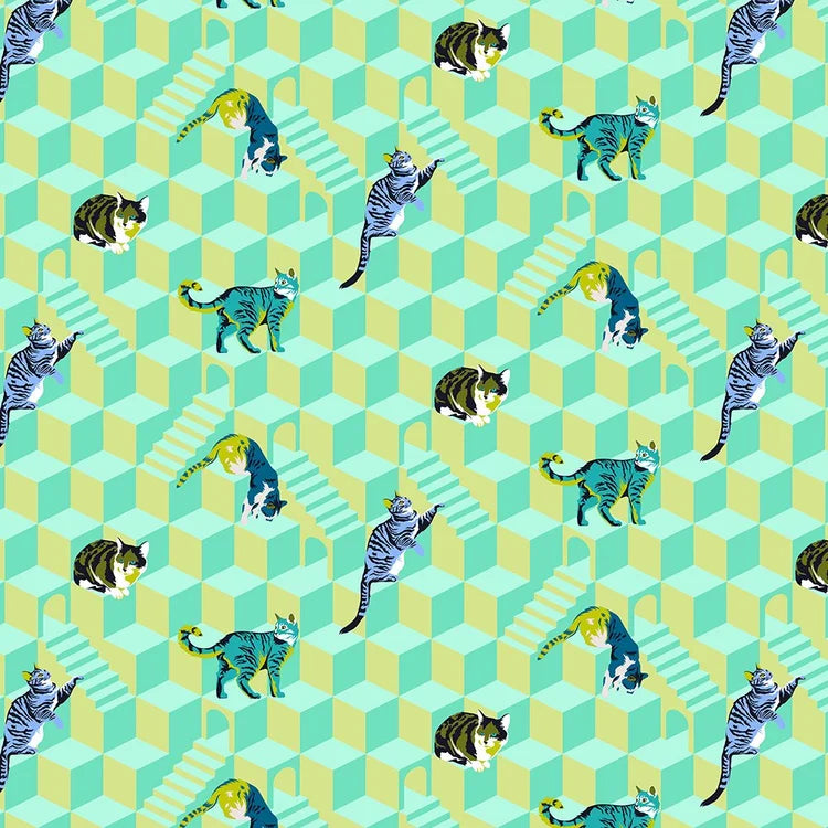 Tula Pink Besties Sitting Pretty - Meadow 1/2 yd