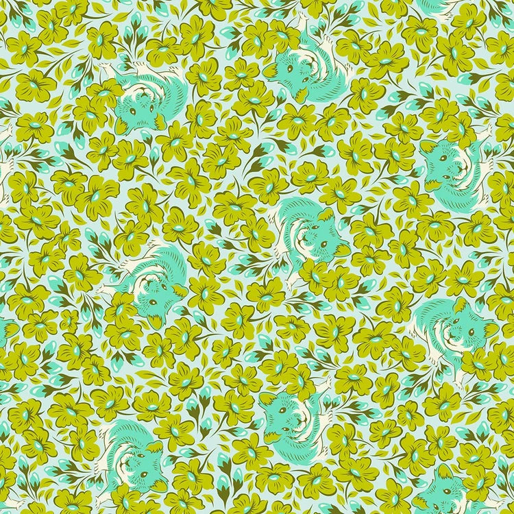 Tula Pink Besties Chubby Cheeks - Clover 1/2 yd
