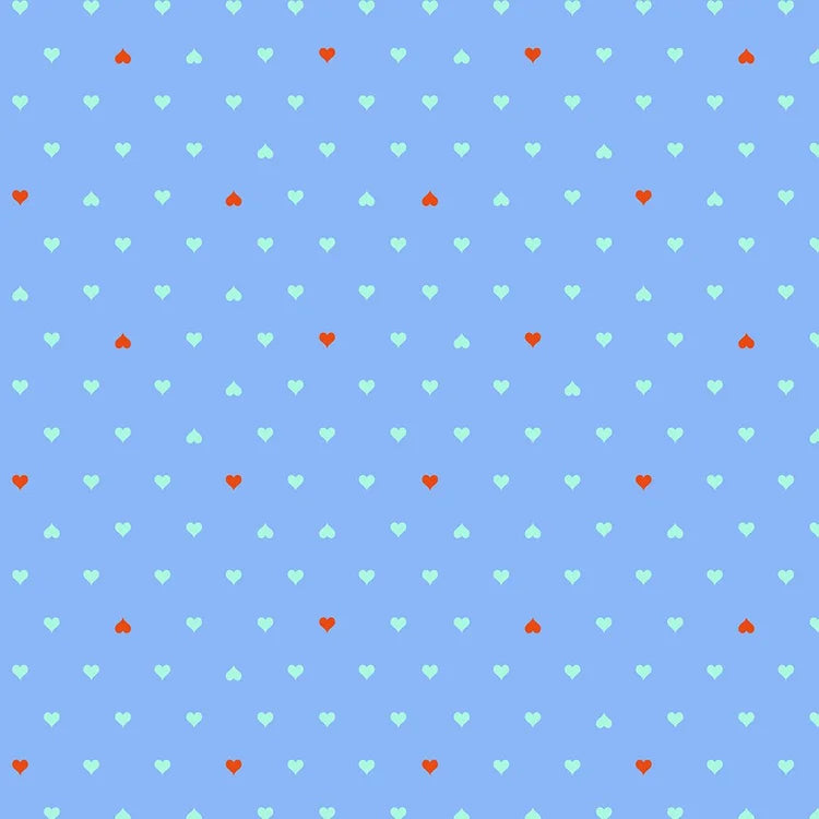 Tula Pink Besties Unconditional Love - Bluebell 1/2 yd