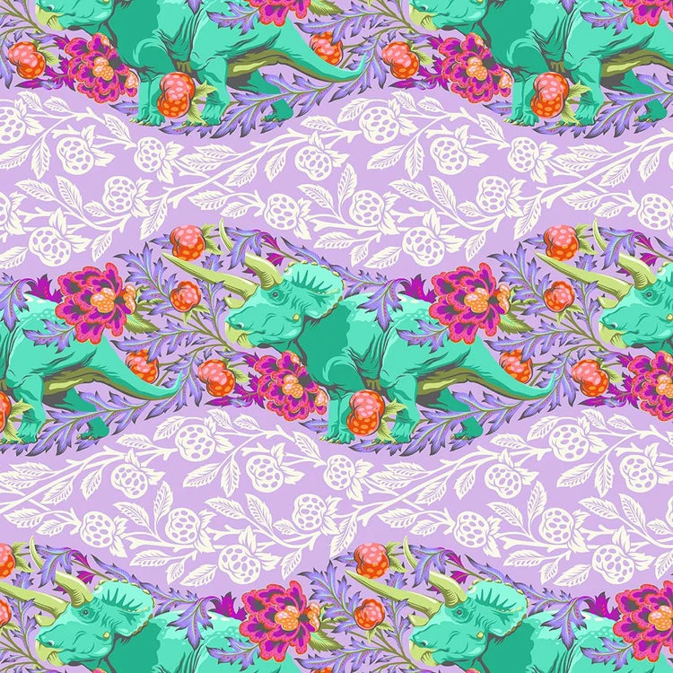 Tula Pink ROAR! Trifecta - Mist 1/2 yd
