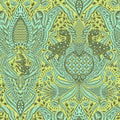 Tula Pink ROAR! Gift Rapt - Lime 1/2 yd