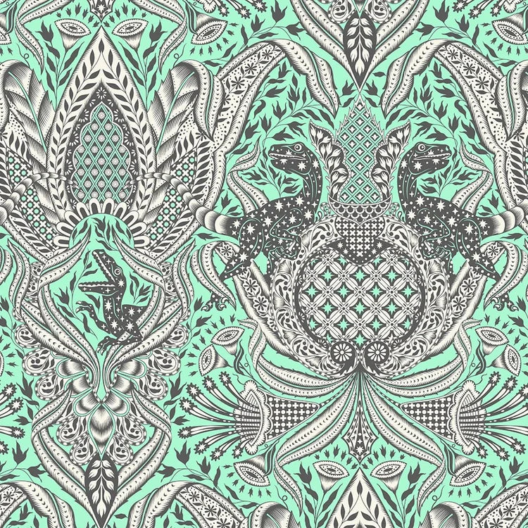 Tula Pink ROAR! Gift Rapt - Mint 1/2 yd
