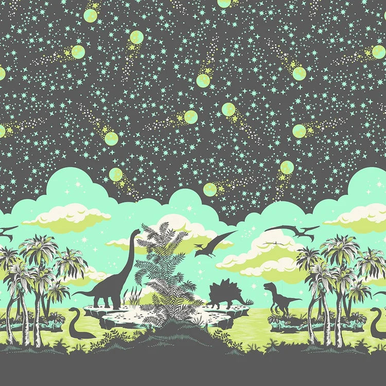 Tula Pink ROAR! Meteor Shower - Mint 1/2 yd