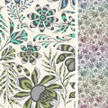 Tula Pink ROAR! Super Wild Vine - Mist 1/2 yd