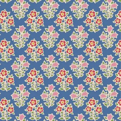 Tilda Jubilee – Farm Flowers Blue 1/2 Yard