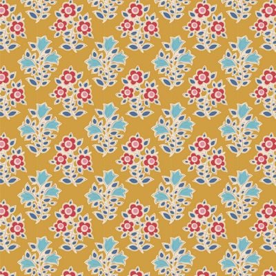 Tilda Jubilee – Farm Flowers Mustard 1/2 Yard