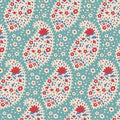 Tilda Jubilee – Teardrop Teal 1/2 Yard