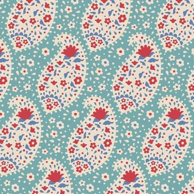 Tilda Jubilee – Teardrop Teal 1/2 Yard