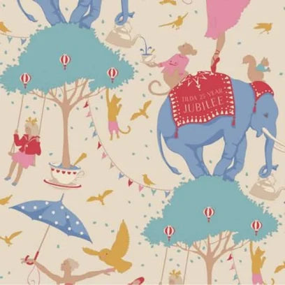 Tilda Jubilee – Circus Life Jubilee Creme 1/2 Yard