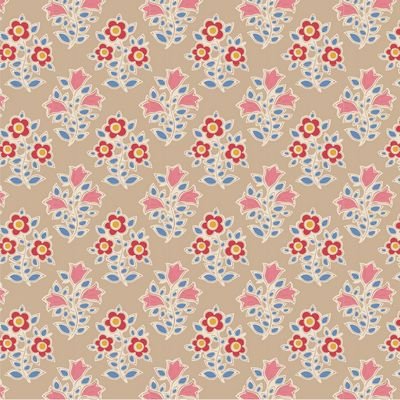 Tilda Jubilee – Farm Flowers Sand 1/2 Yard