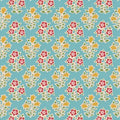 Tilda Jubilee – Farm Flowers Teal 1/2 Yard