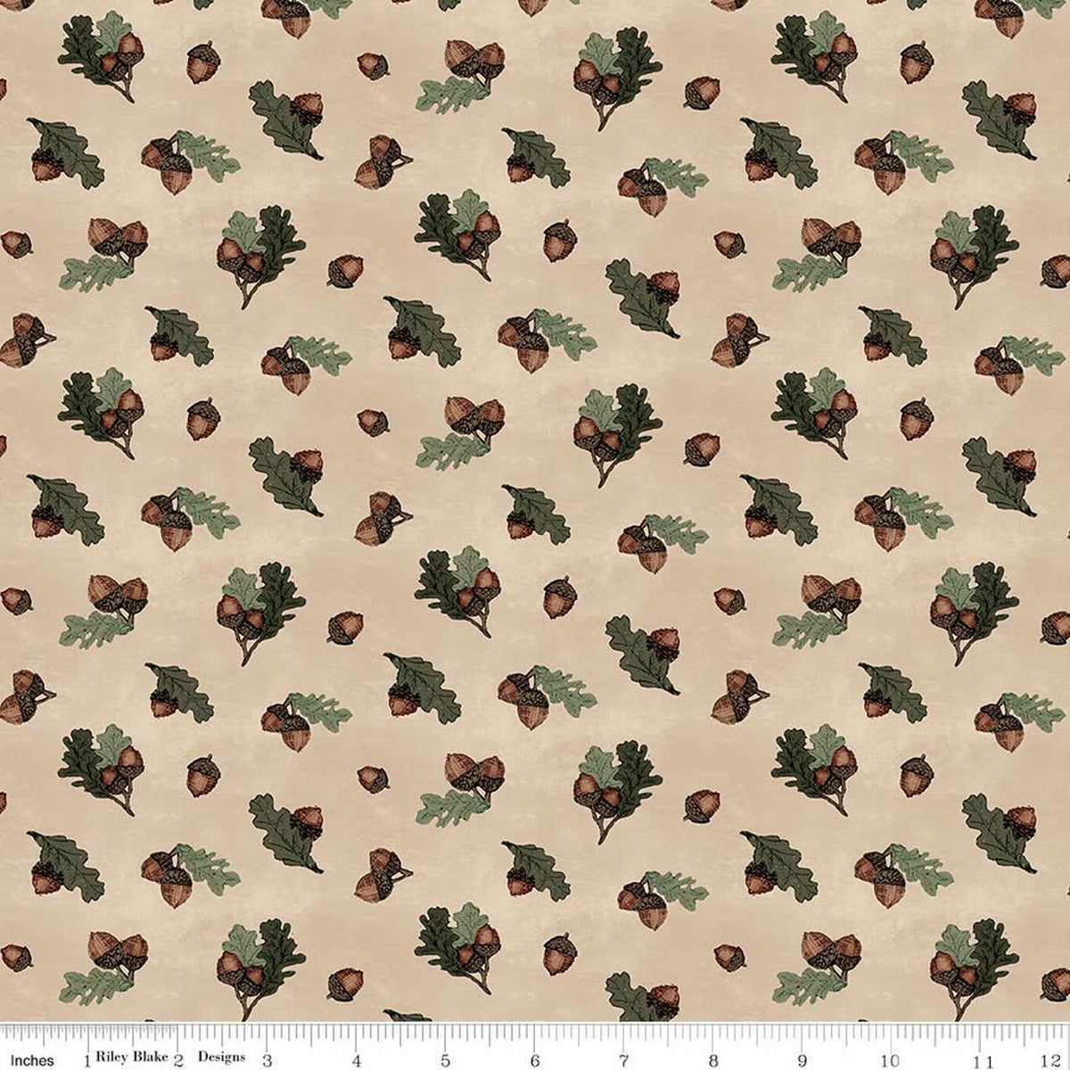 Whispering Pines 1/2 Yard – Acorns Tan
