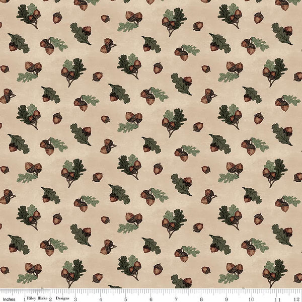 Whispering Pines 1/2 Yard – Acorns Tan