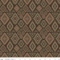 Whispering Pines 1/2 Yard – Geometric Brown