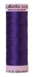 Mettler Silk-Finish Cotton Thread 50wt 150M – Iris Blue