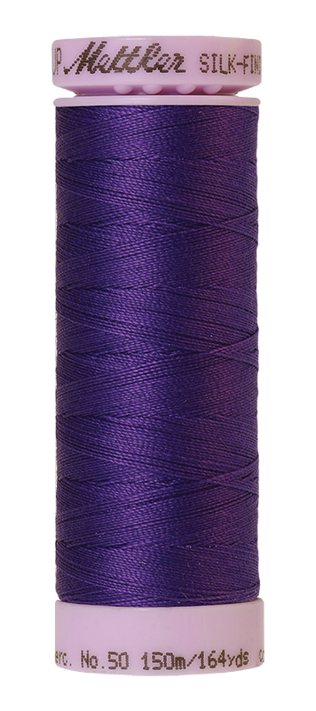 Mettler Silk-Finish Cotton Thread 50wt 150M – Iris Blue