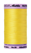 Mettler Silk-Finish Cotton Thread 50wt 500M – Lemon Zest