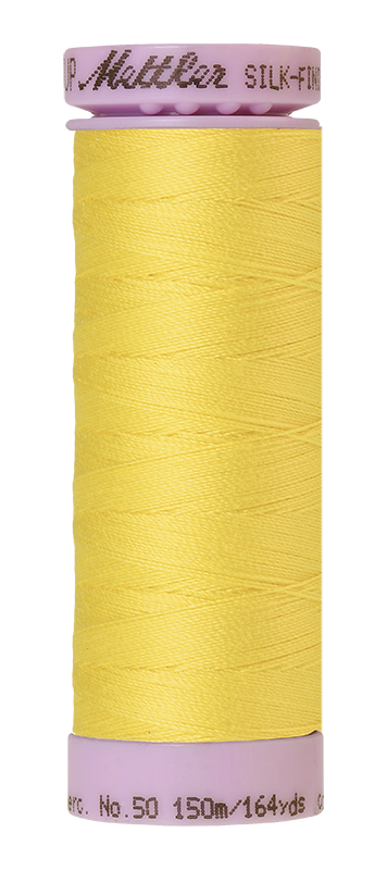 Mettler Silk-Finish Cotton Thread 50wt 150M – Lemon Zest