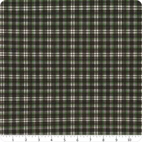 Benartex Touchdown - Touchdown Plaid Black/Green 1/2 yd