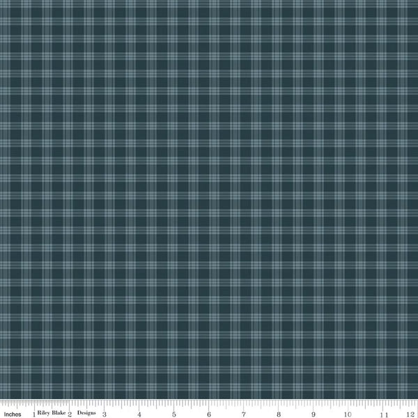 Whispering Pines 1/2 Yard – Plaid Blue