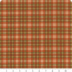 Benartex Touchdown - Touchdown Plaid Rust/Green 1/2 yd