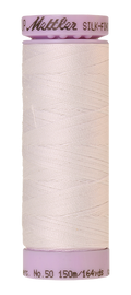 Mettler Silk-Finish Cotton Thread 50wt 150M – White